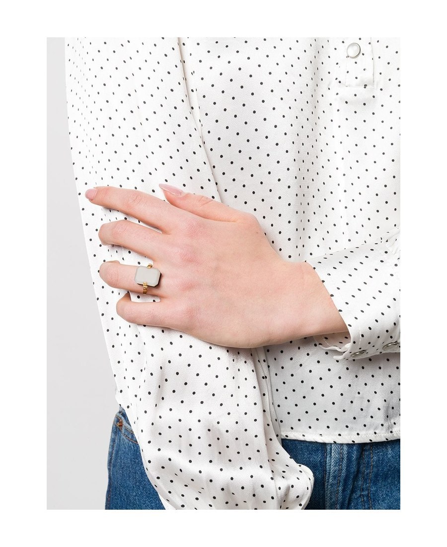 Aliita Sandwich Deco Ring In Black