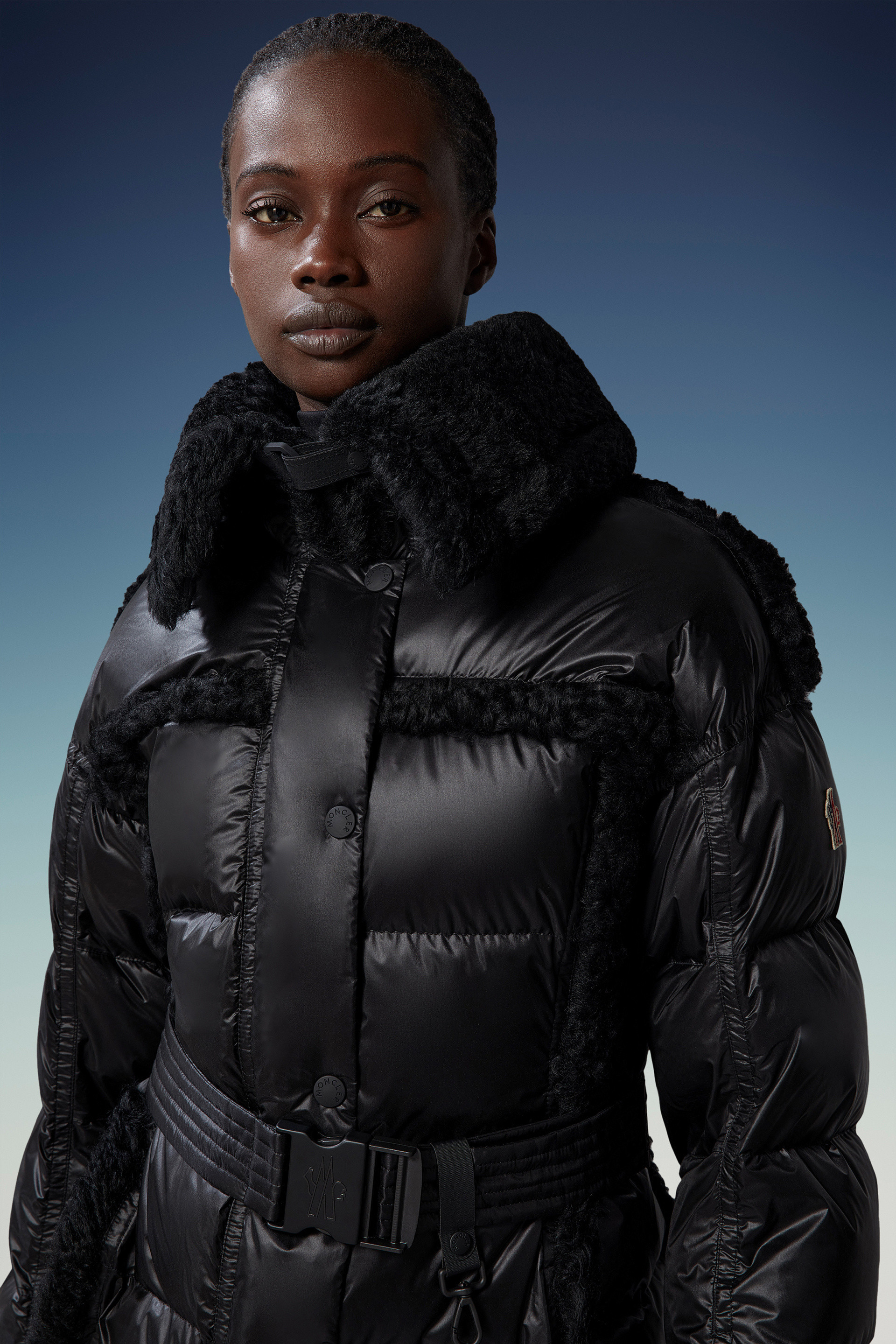 Moncler Biollay Short Down Jacket In Black