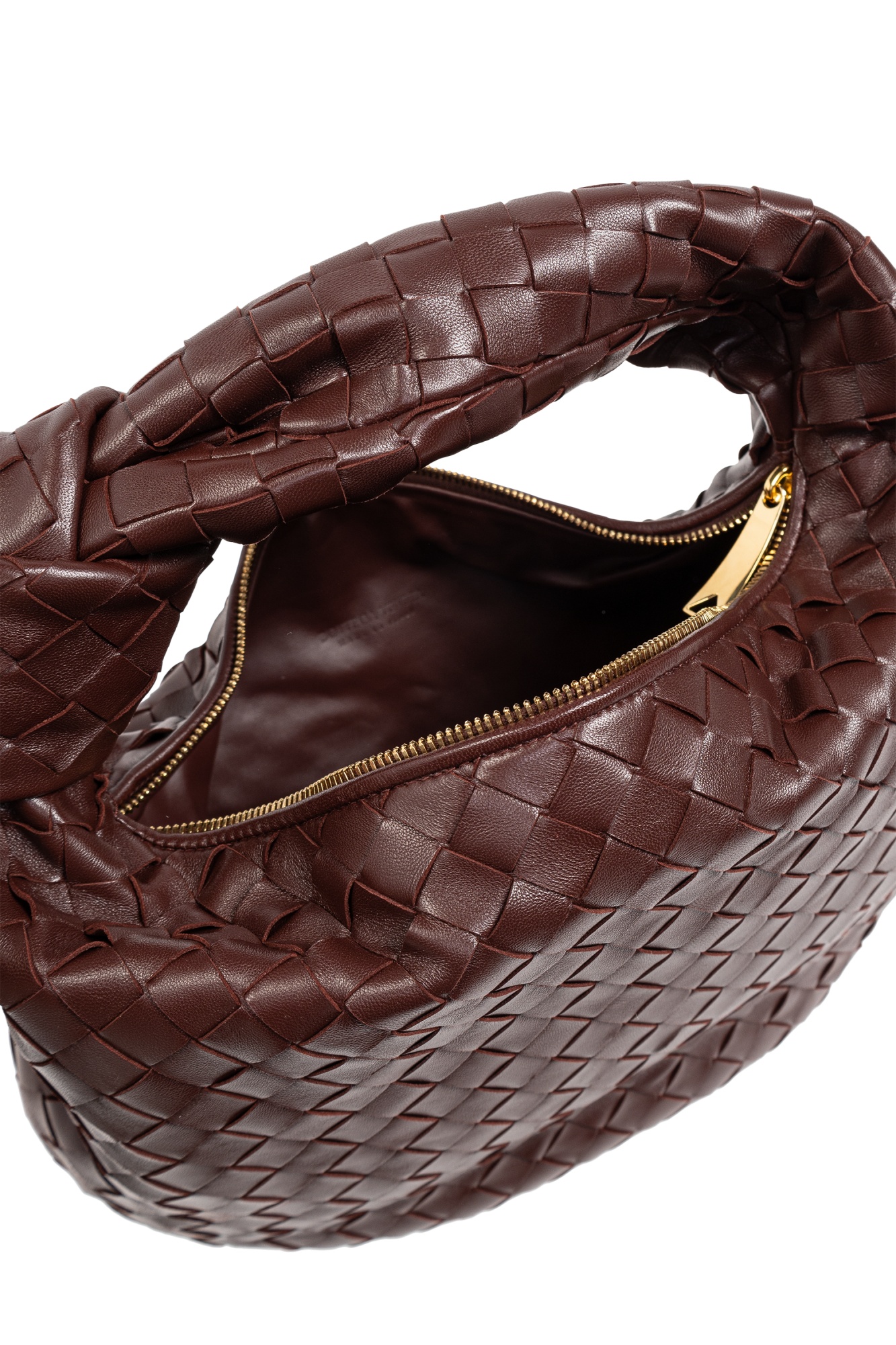 Bottega Veneta Brown Mini Jodie Bag In Red