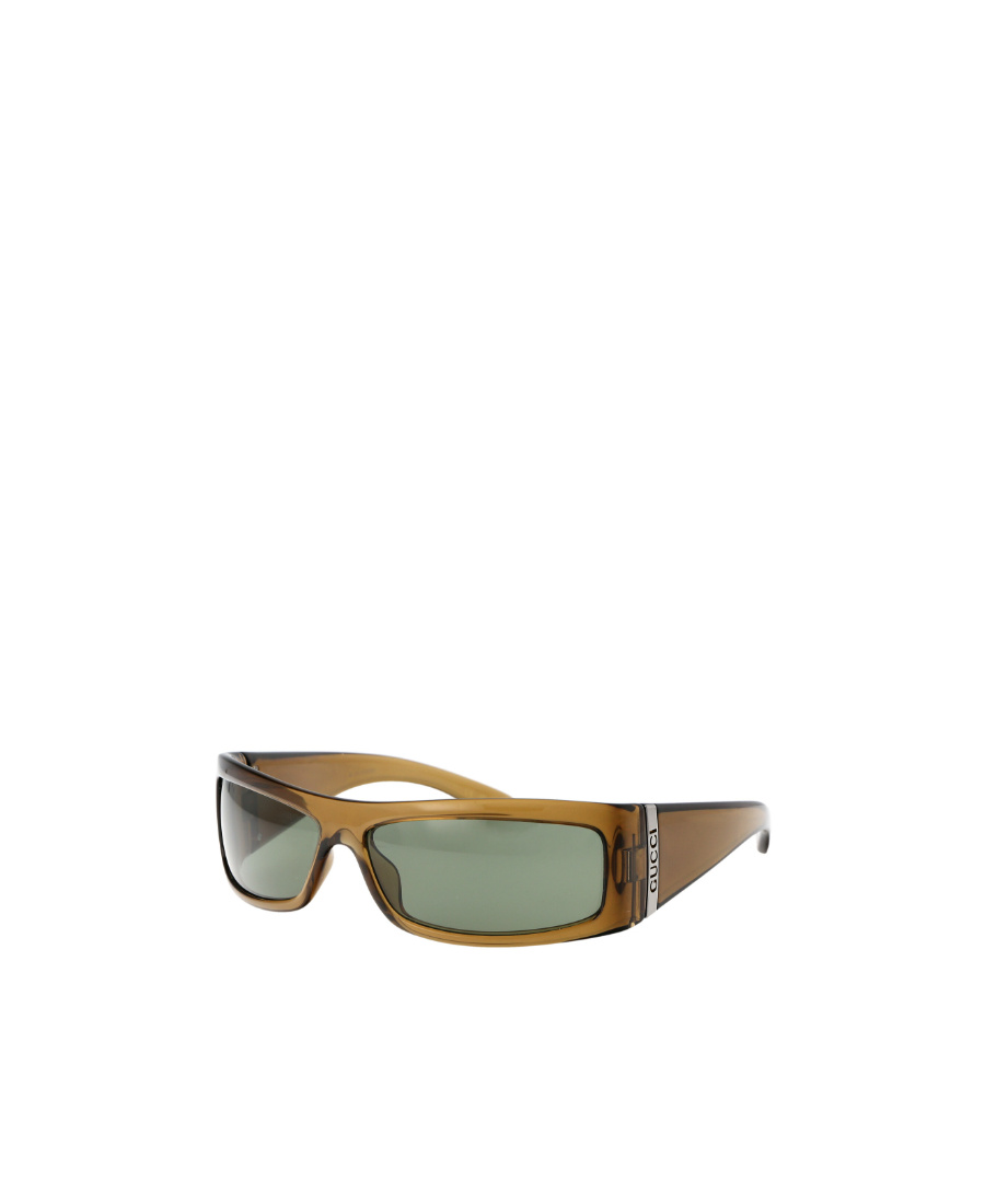 Gucci Rectangular-frame Tinted Sunglasses In Green