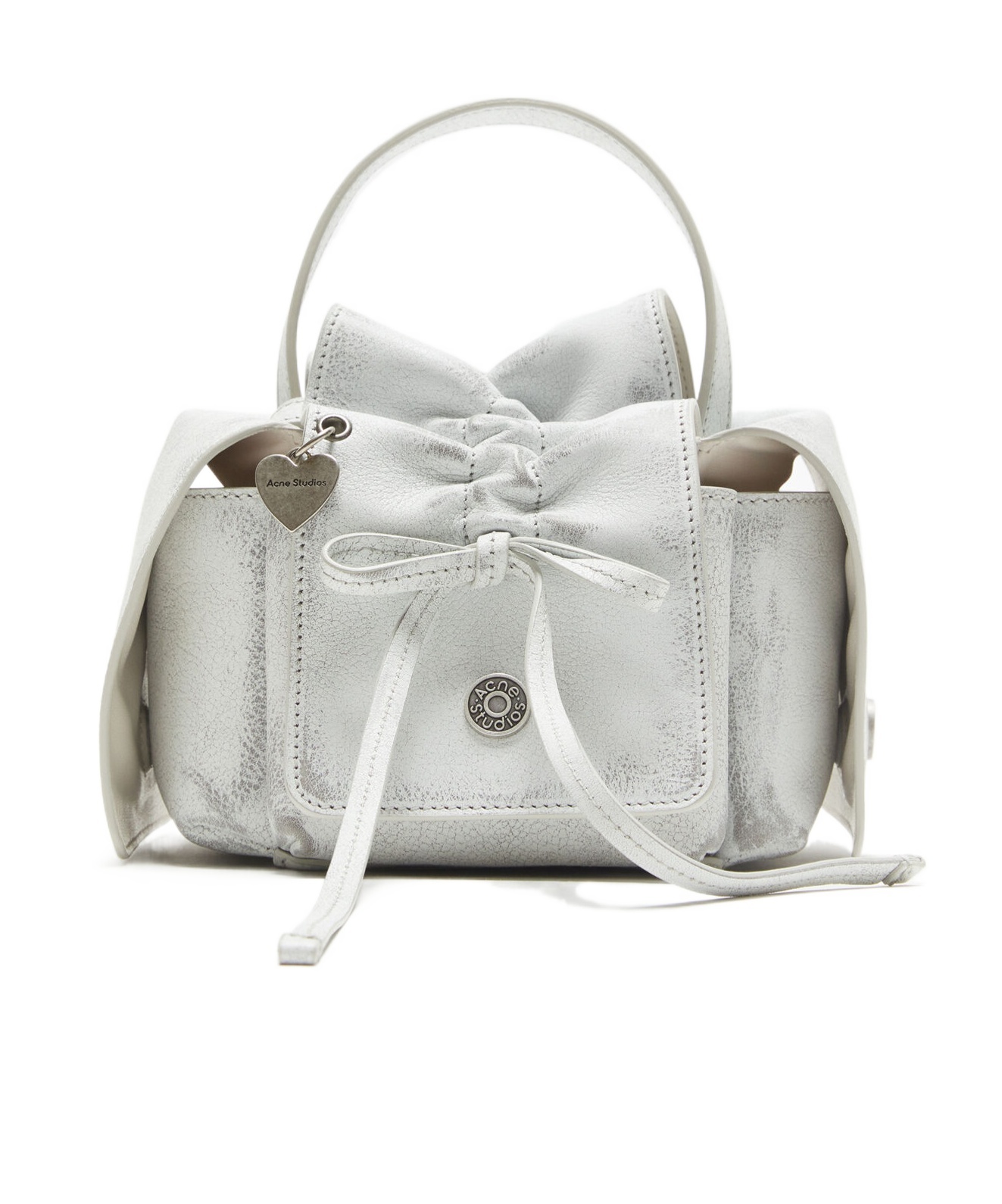 Acne Studios Multipocket Mini Camera Shoulder Bag In Gray