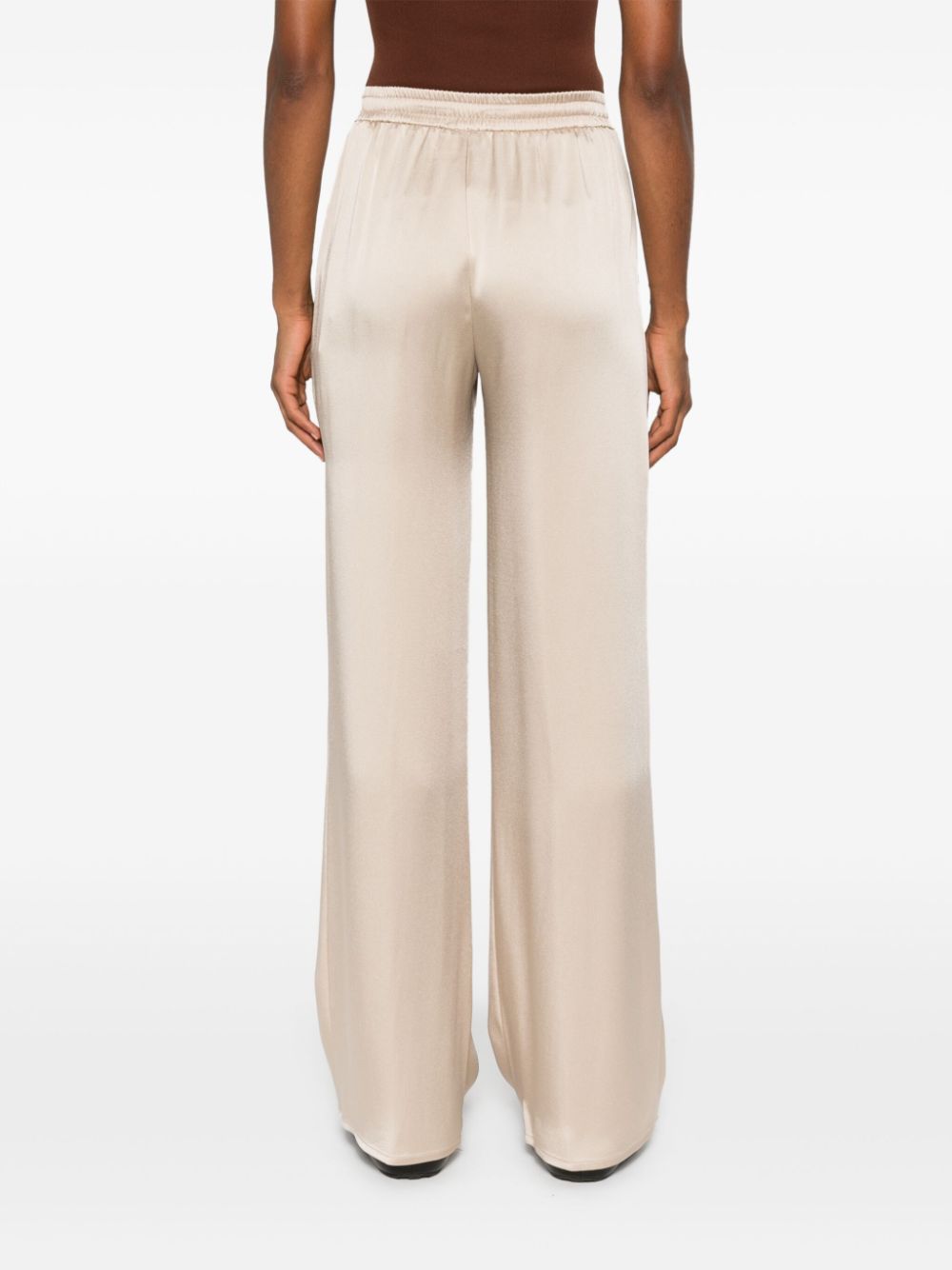 Herno Satin Pants In Neutral
