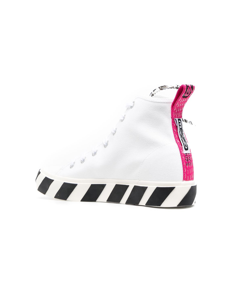 Off-white Vulcanised Mid-top Sneakers In White