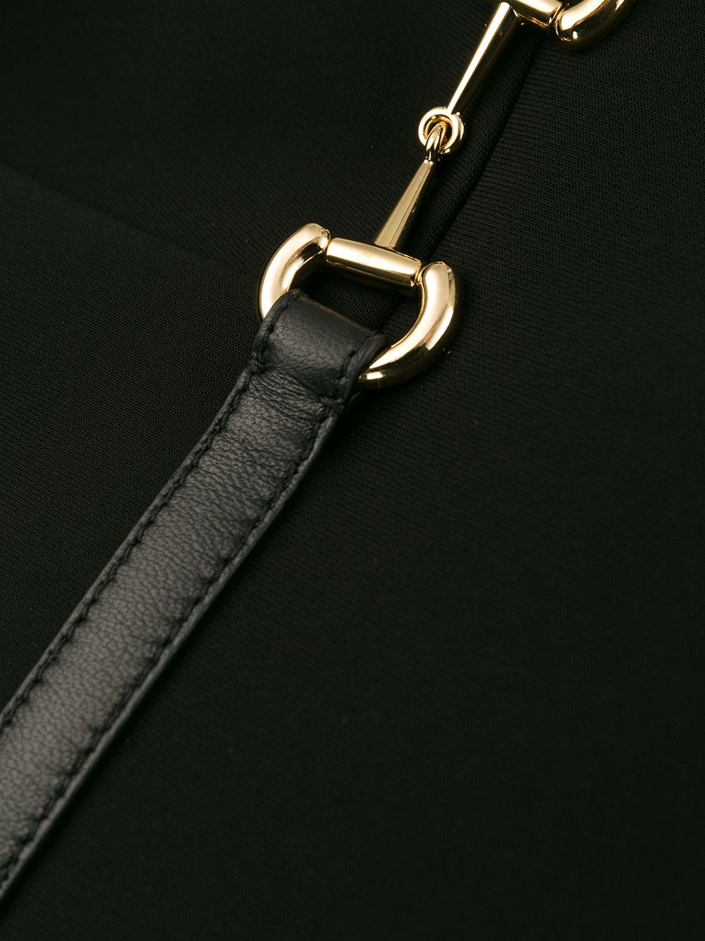Gucci Ruffled Sleeveless Dress In Black