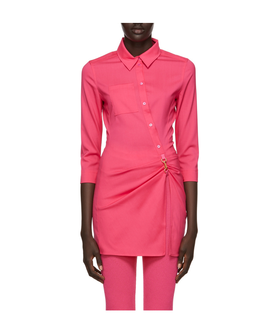 Jacquemus Pink Logo Shirt In Red