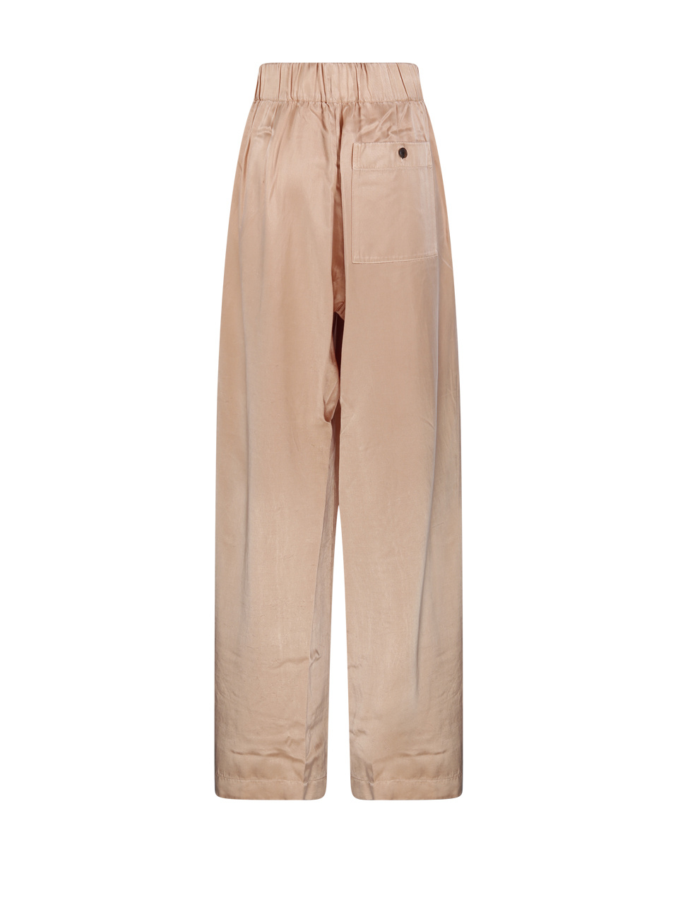 Dries Van Noten Pleated Wide-leg Track Pants In Peach
