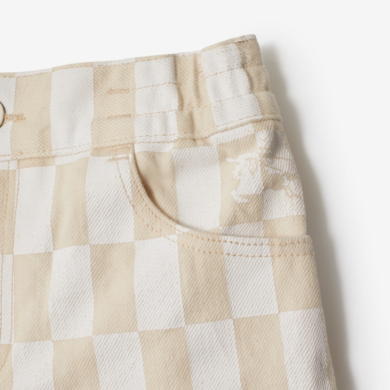 Burberry Checkerboard Shorts In Multi
