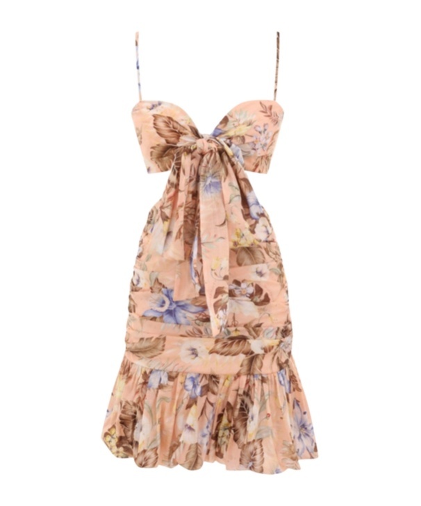 Shop Zimmermann Coco Bow Front Mini Dress