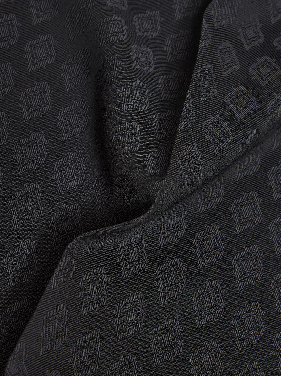 Etro Patterned-jacquard Wool Trousers In Black