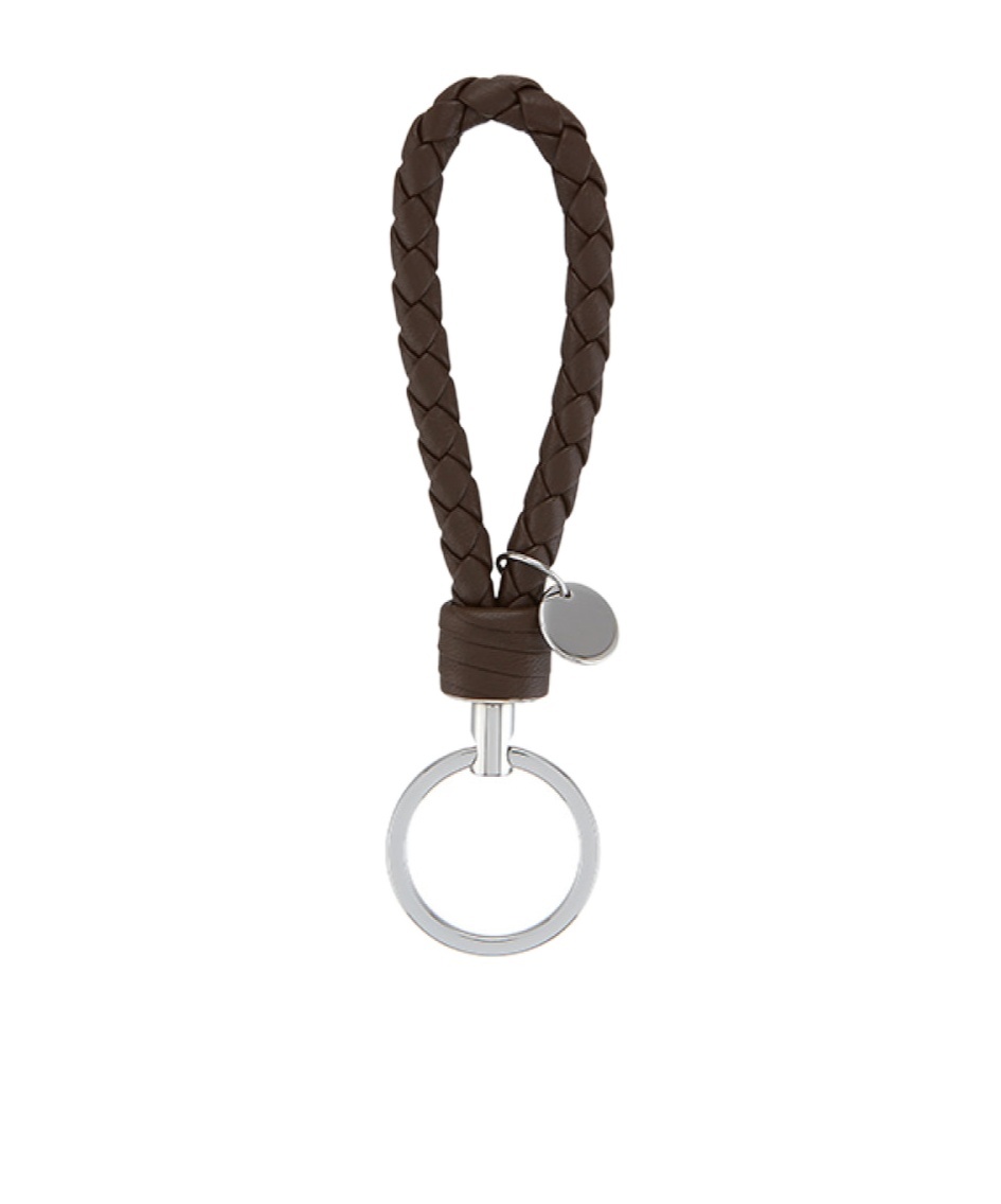 Bottega Veneta Weaving Key Chain In Multicolor