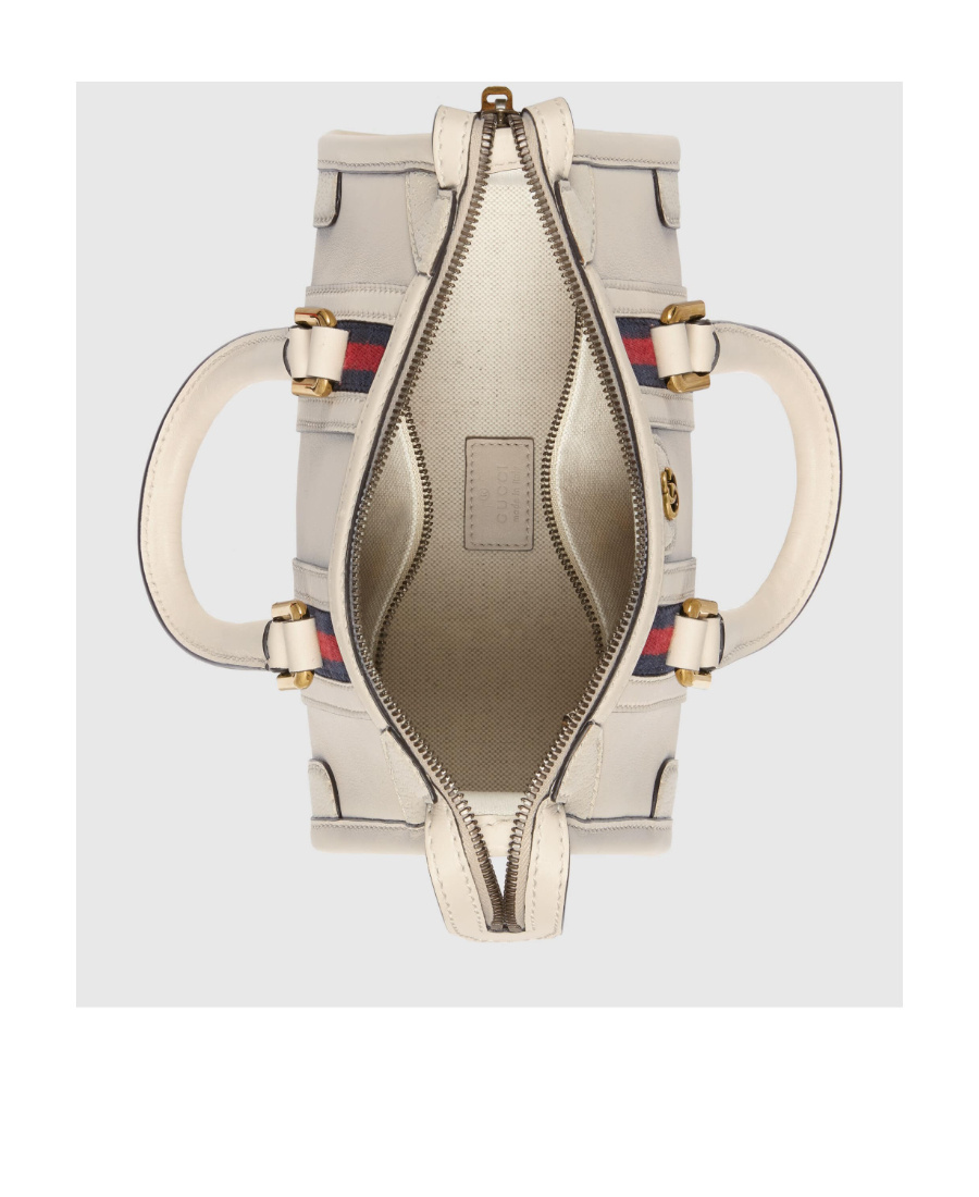 Gucci Mini Double G Top-handle Bag In White