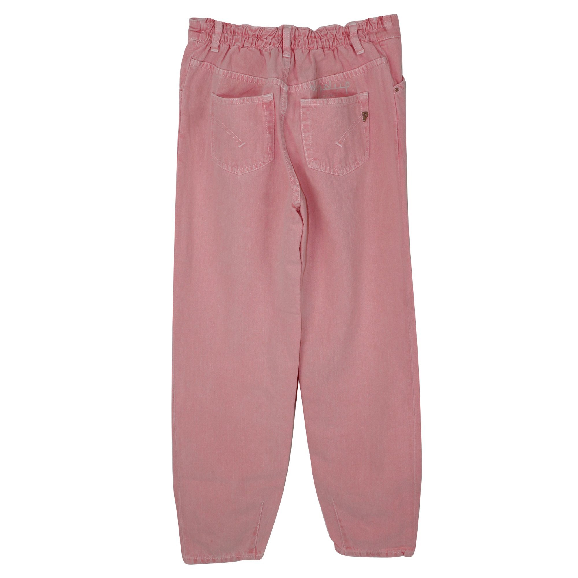 Dondup Bambina Pantalone Bull Rosa In Misto Cotone In Pink