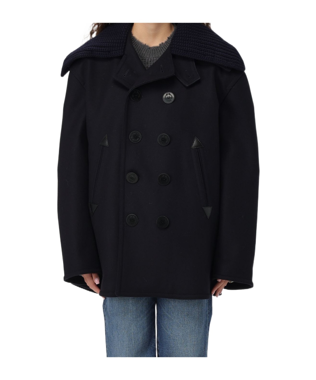 Dsquared2 Long-sleeved Coat In Black