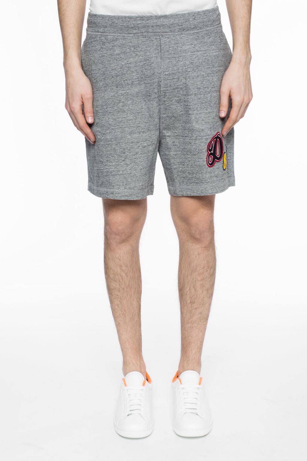 DSQUARED2 ELASTIC WAIST-EDGE SHORTS