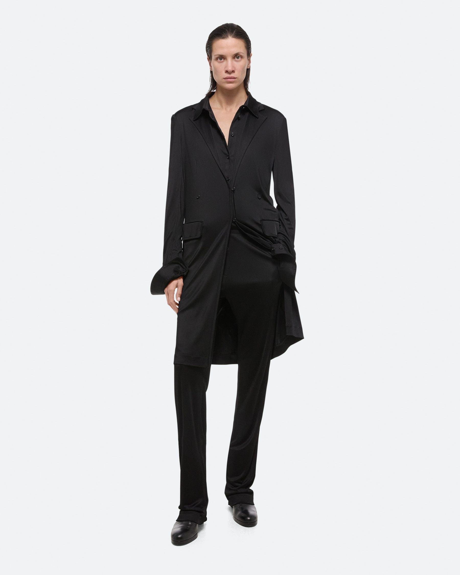 Helmut Lang Long-sleeved Windbreaker In Black