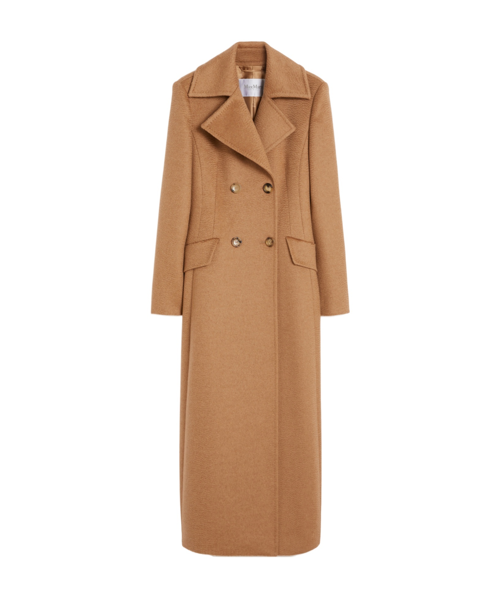 Max Mara Camel Colour Frock Coat In Brown