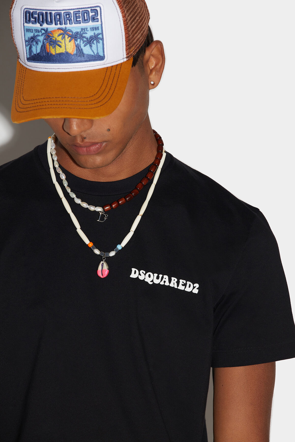 Dsquared2 Ducati Cigarette Fit Cotton T-shirt In Black