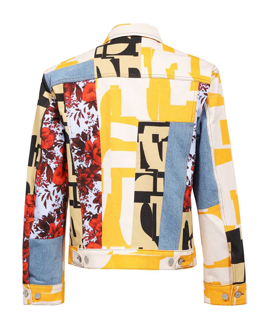 Dries Van Noten Long-sleeved Patterned Jacket In Multicolor