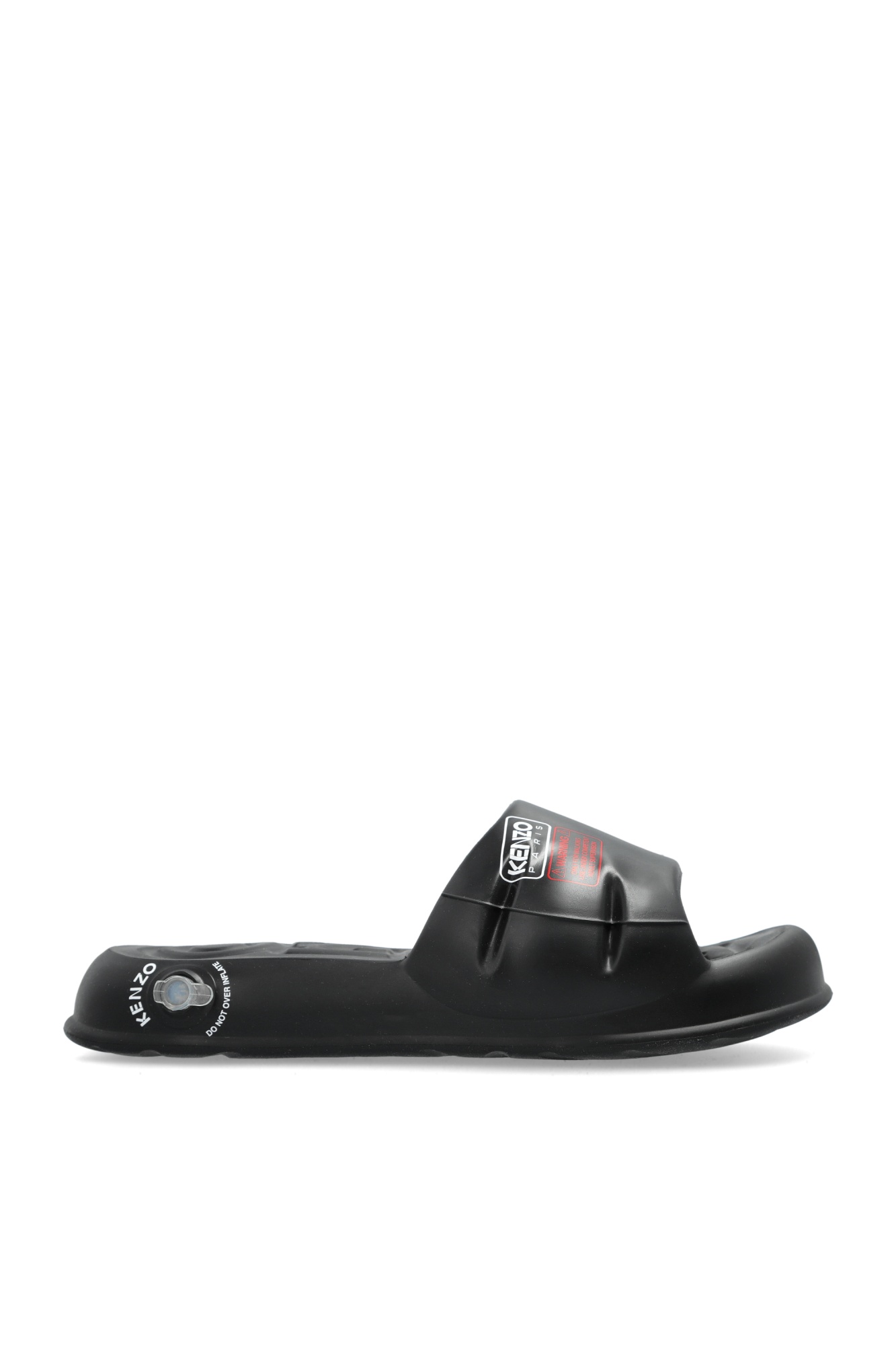 Kenzo Round Head Slippers In Black