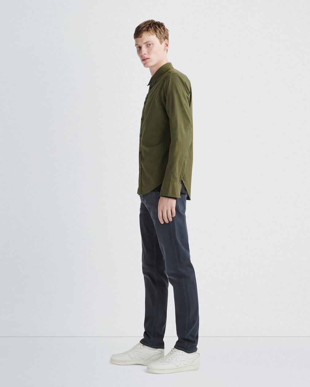Rag & Bone Belt Ring Denim Trousers In Black