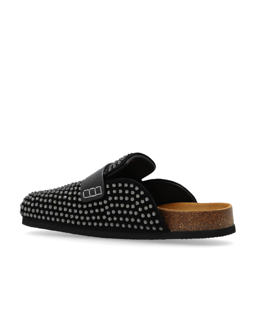 Jw Anderson Leather Mules In Black