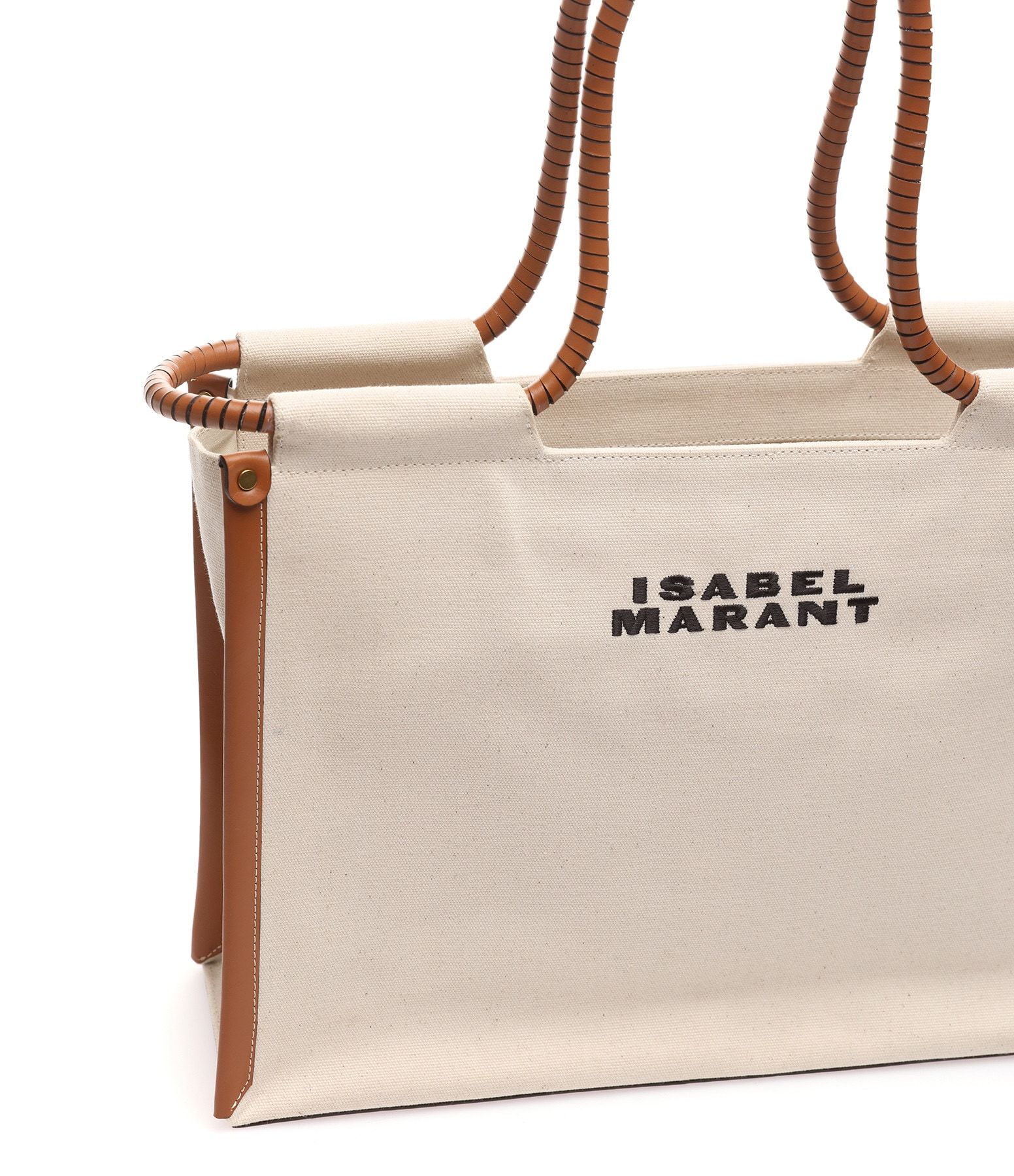 Shop Isabel Marant Toledo Cotton Tote Bag In Nude