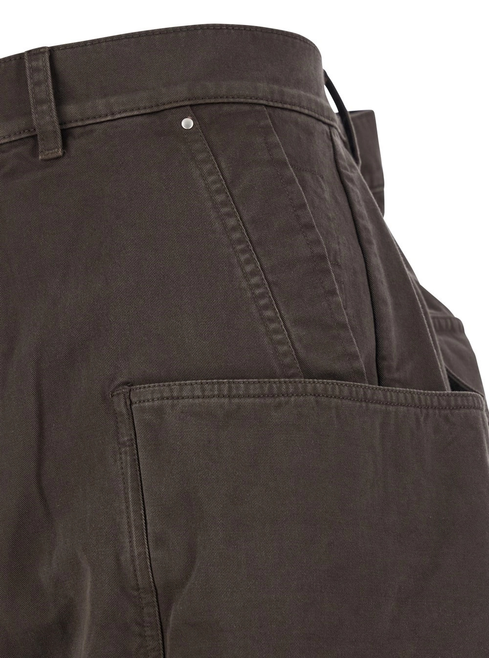 Rick Owens Drkshdw Work Casual Pants In Brown
