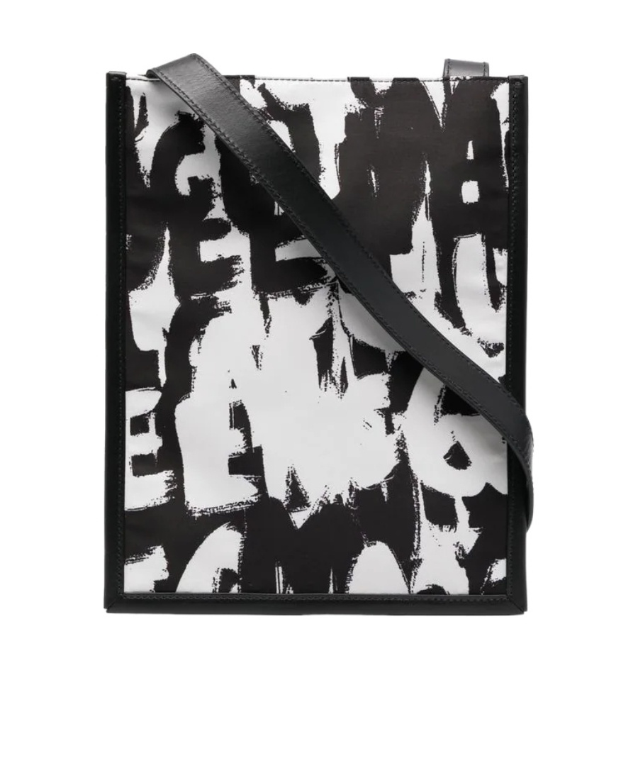 Alexander Mcqueen Graffiti-print Shoulder Bag