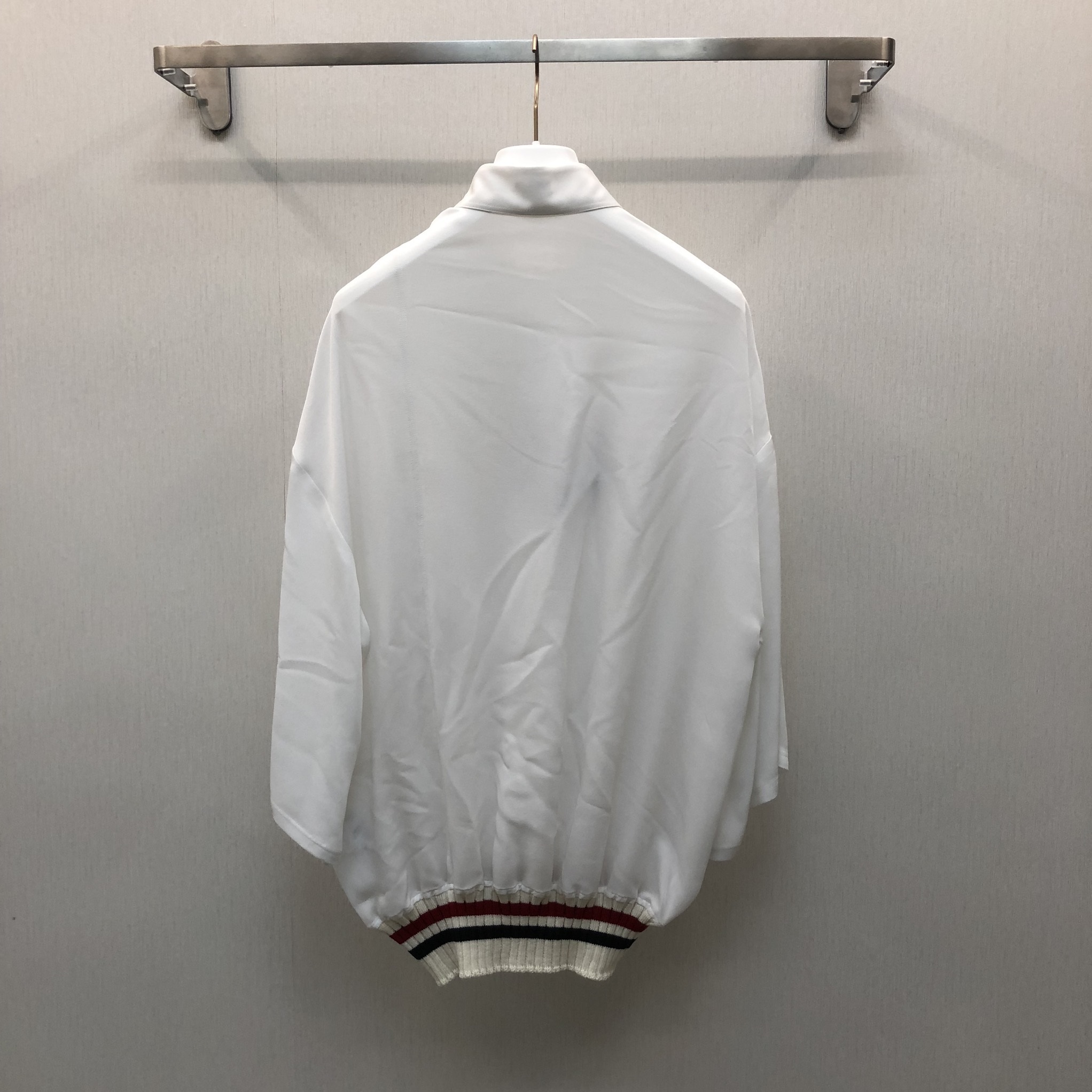 Shop Loewe Ribbed Trim Polo Shirt In White
