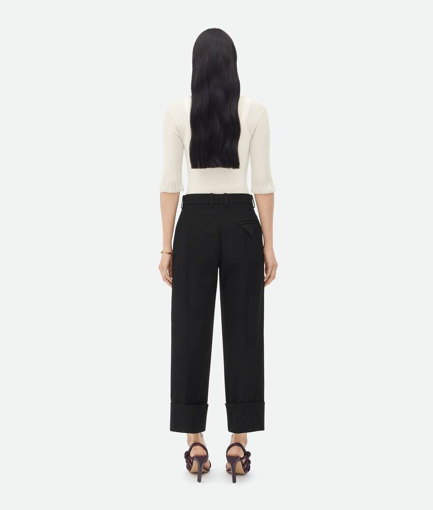 Bottega Veneta Flanged Casual Pants In Black