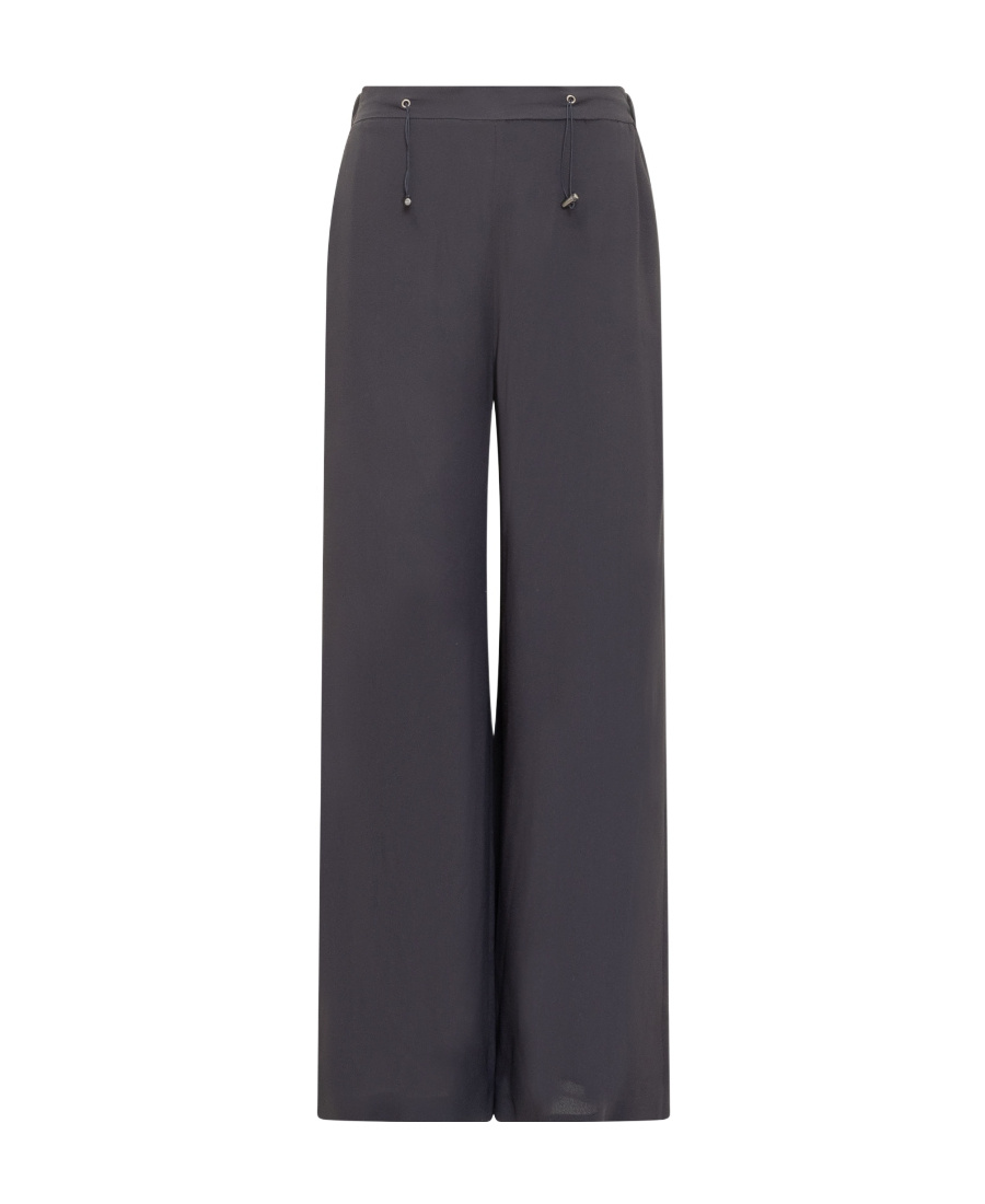 Fabiana Filippi Rope Wide-legged Casual Trousers In Black
