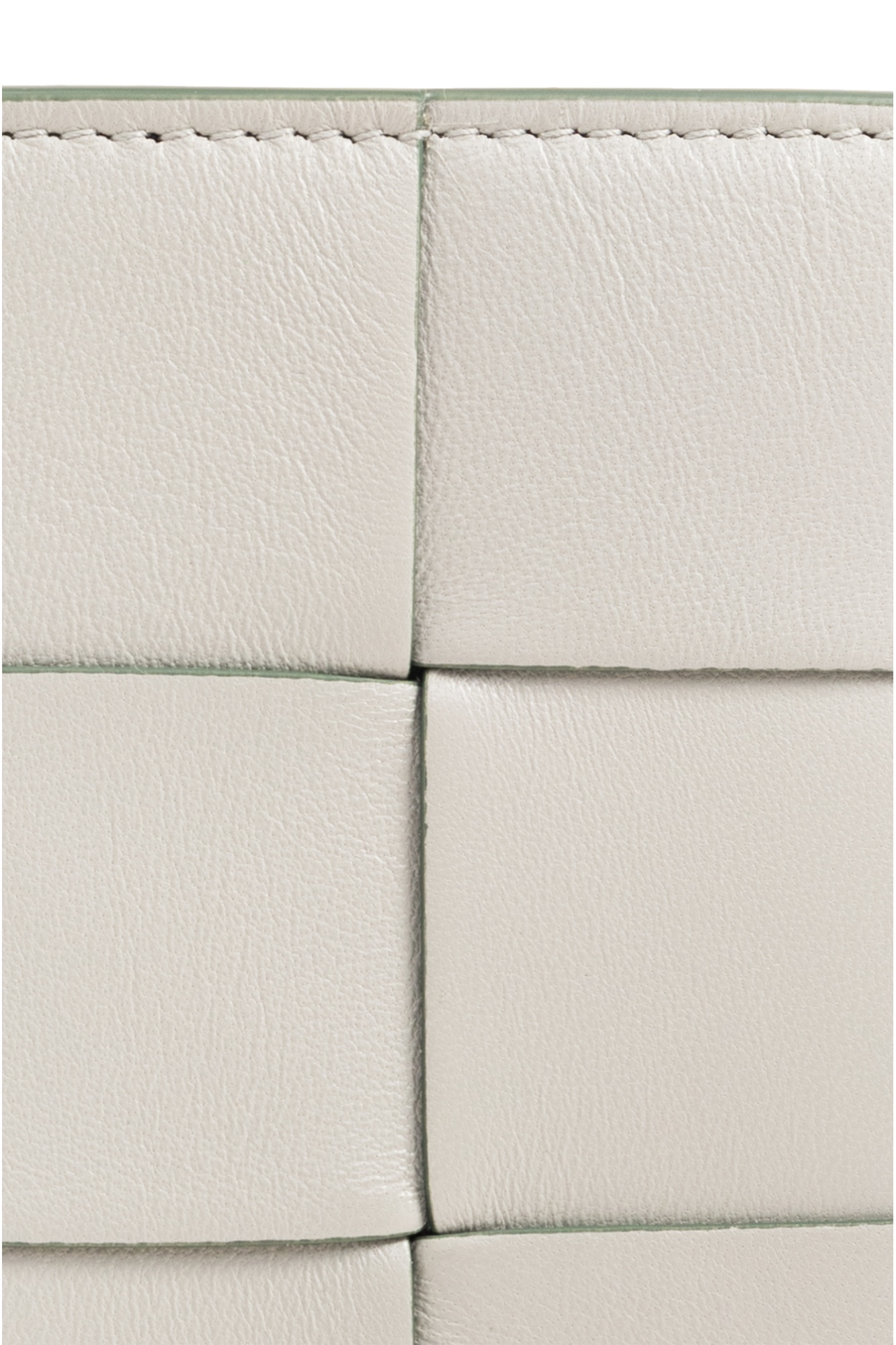Bottega Veneta Medium Cassette Intrecciato Leather Wallet In White