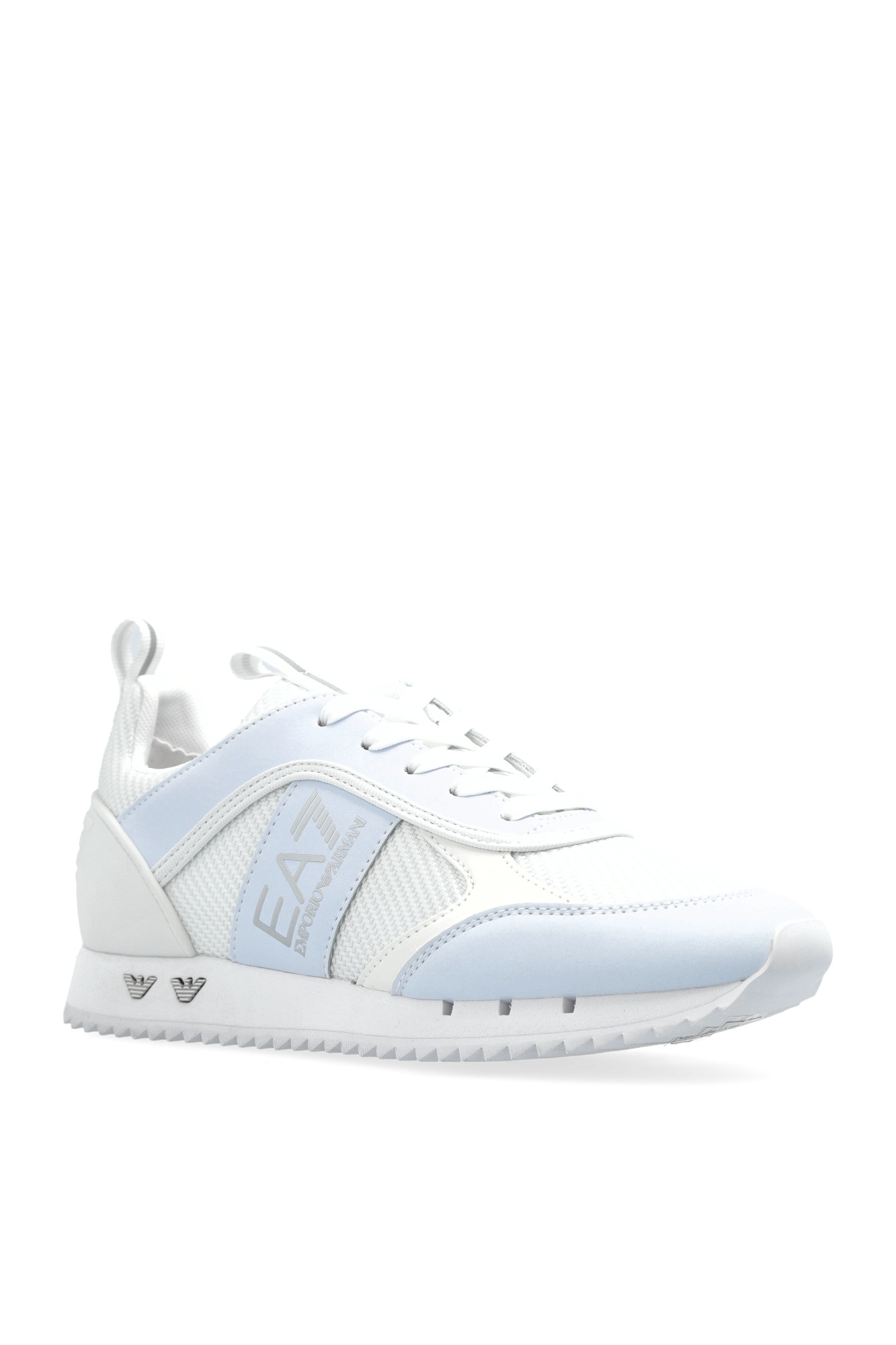 Ea7 Logo-print Trainers In White