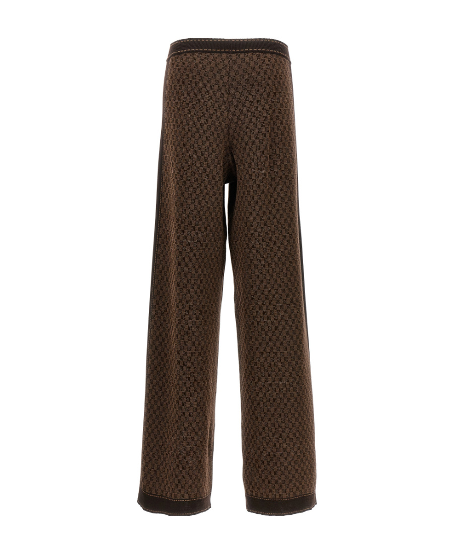 BALMAIN PB MONOGRAM-JACQUARD TRACK PANTS