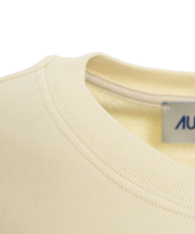 Autry Cream Cotton Main Wom Sweatshirt In White