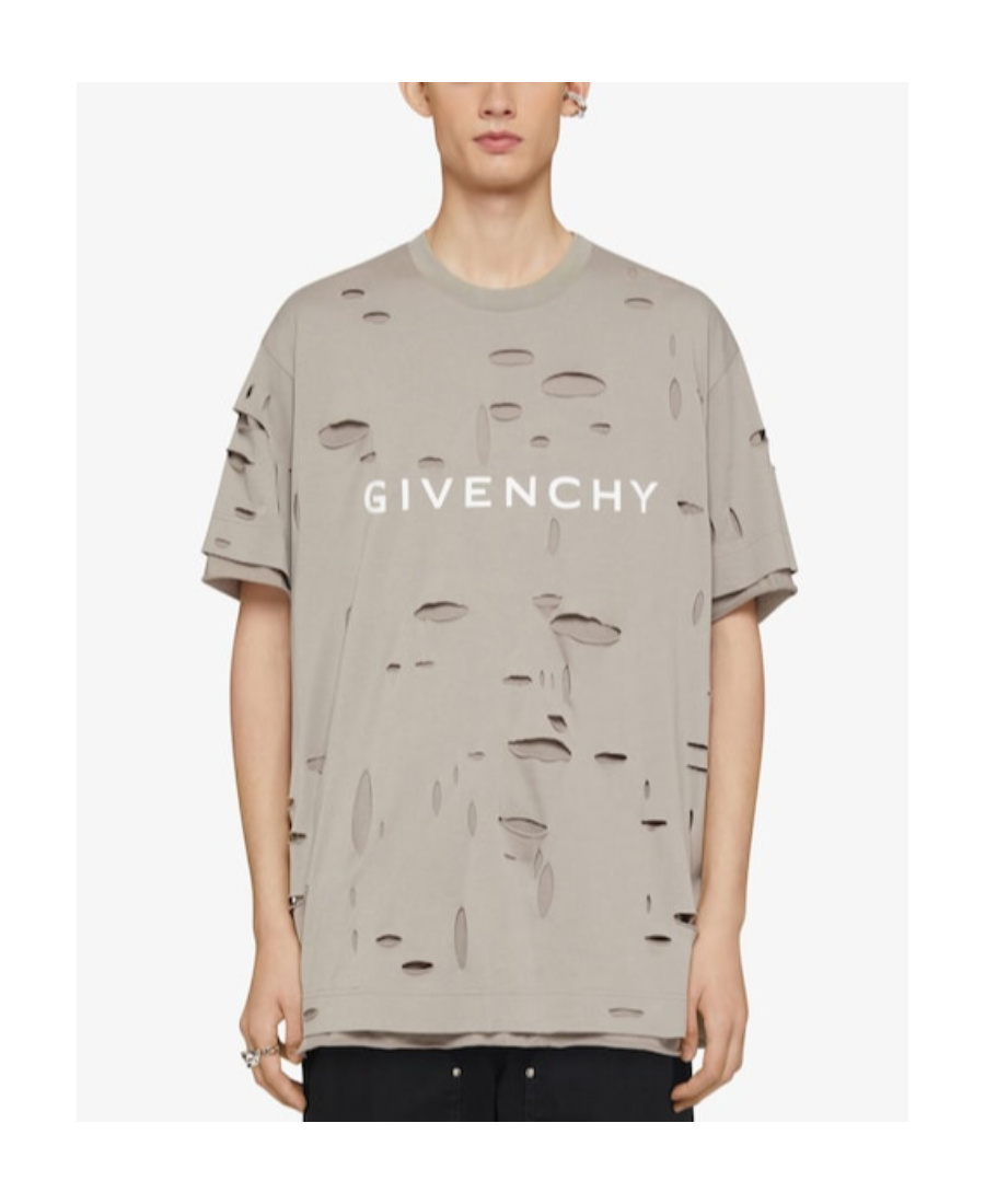 Givenchy Oversized Crew Neck T-shirt In Nude