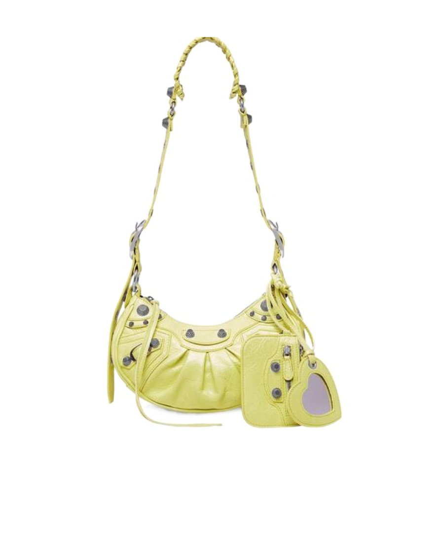 Balenciaga Le Cagole The Xs Leather Bag In Yellow