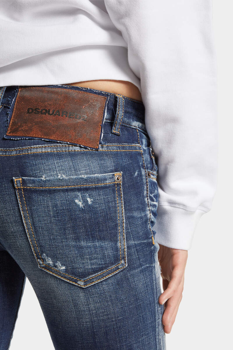 Dsquared2 Skater Mid-rise Slim Jeans In Blue