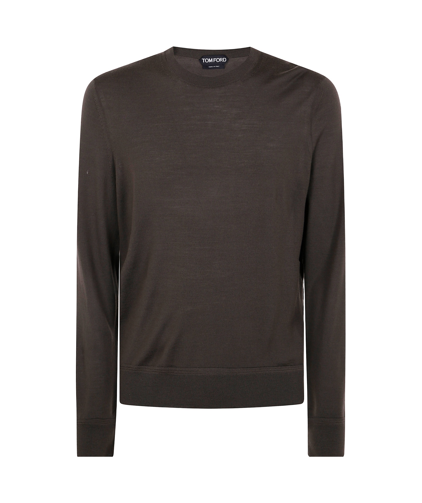 Tom Ford Round Neck T-shirt In Dark Olive