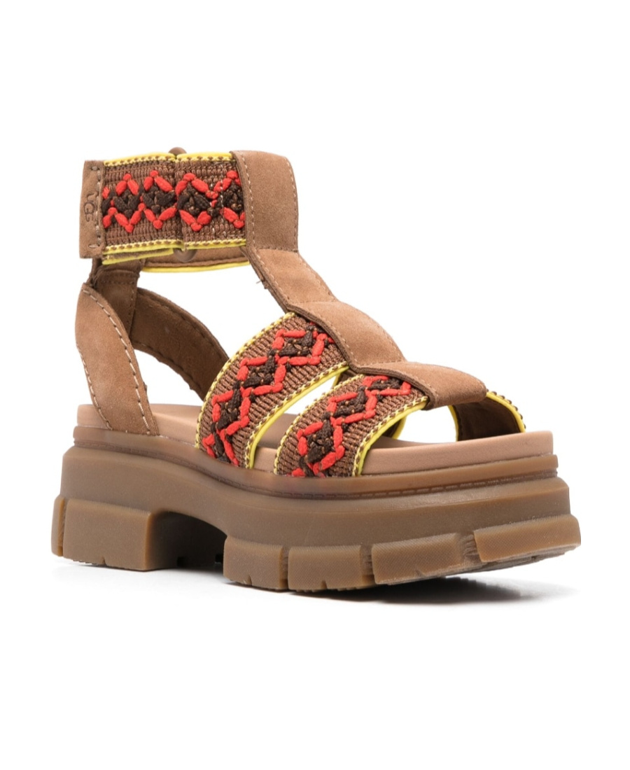 Ugg Ashton Heritage Braid Sandal In Brown