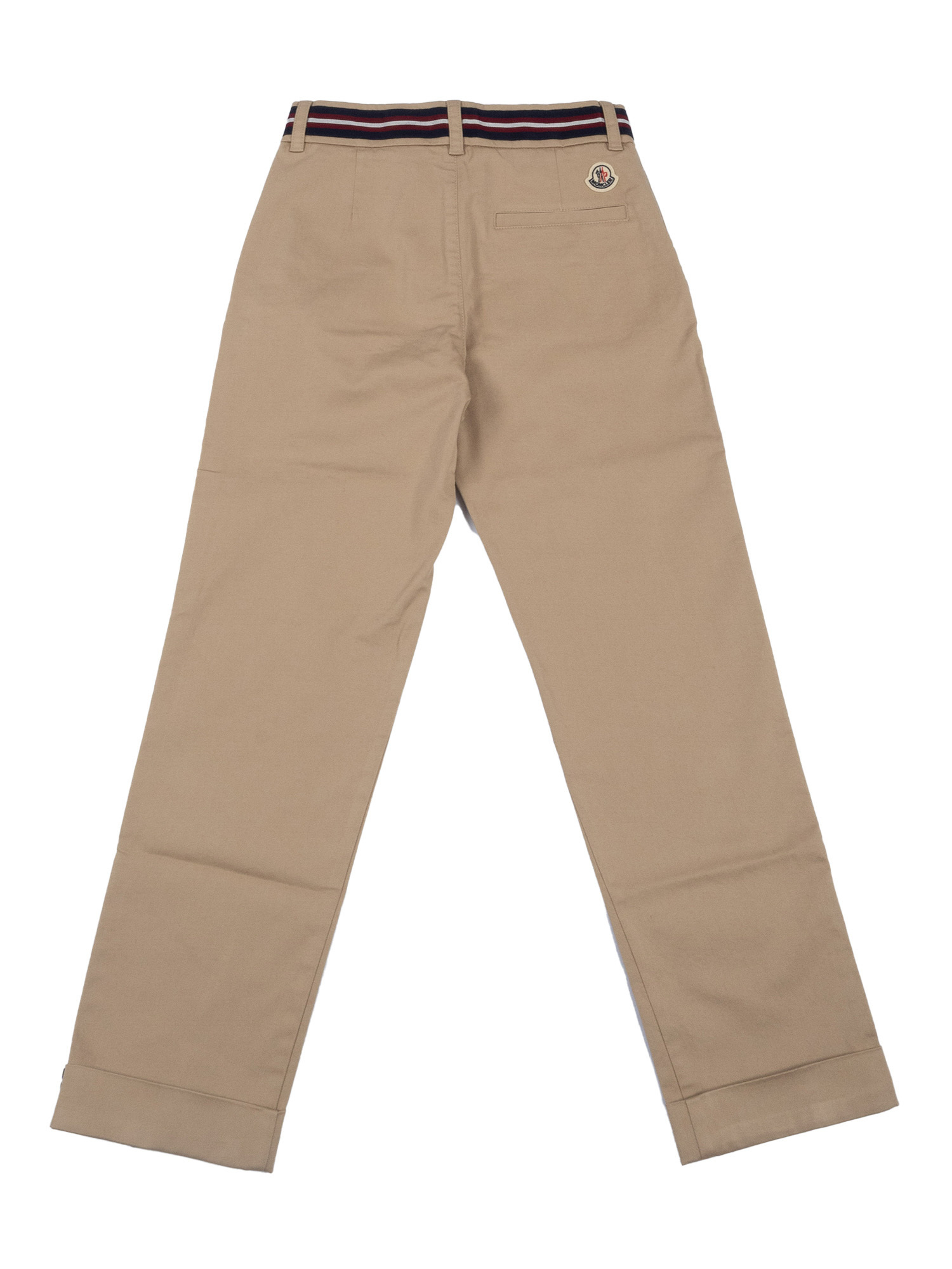 Moncler Elastic-waistband Cuffed Trousers In Brown