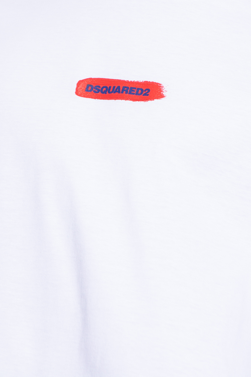 Dsquared2 Logo Print Cotton T-shirt In White