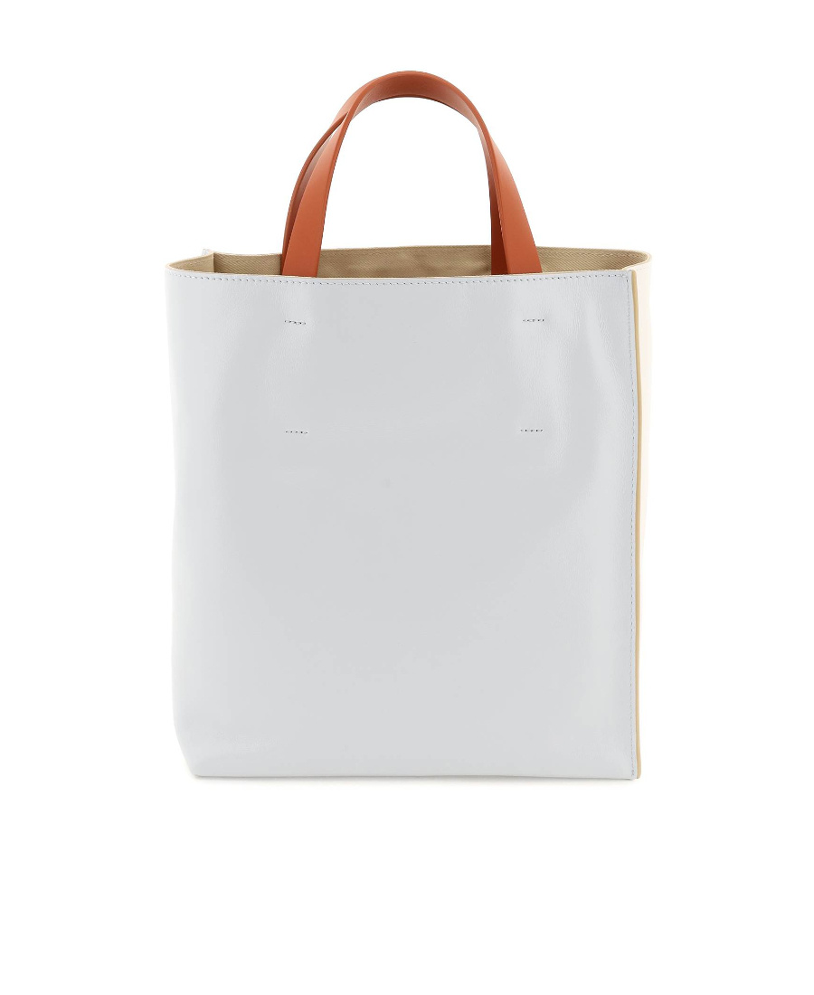 Marni Soft Colour-block Tote Bag In Pink