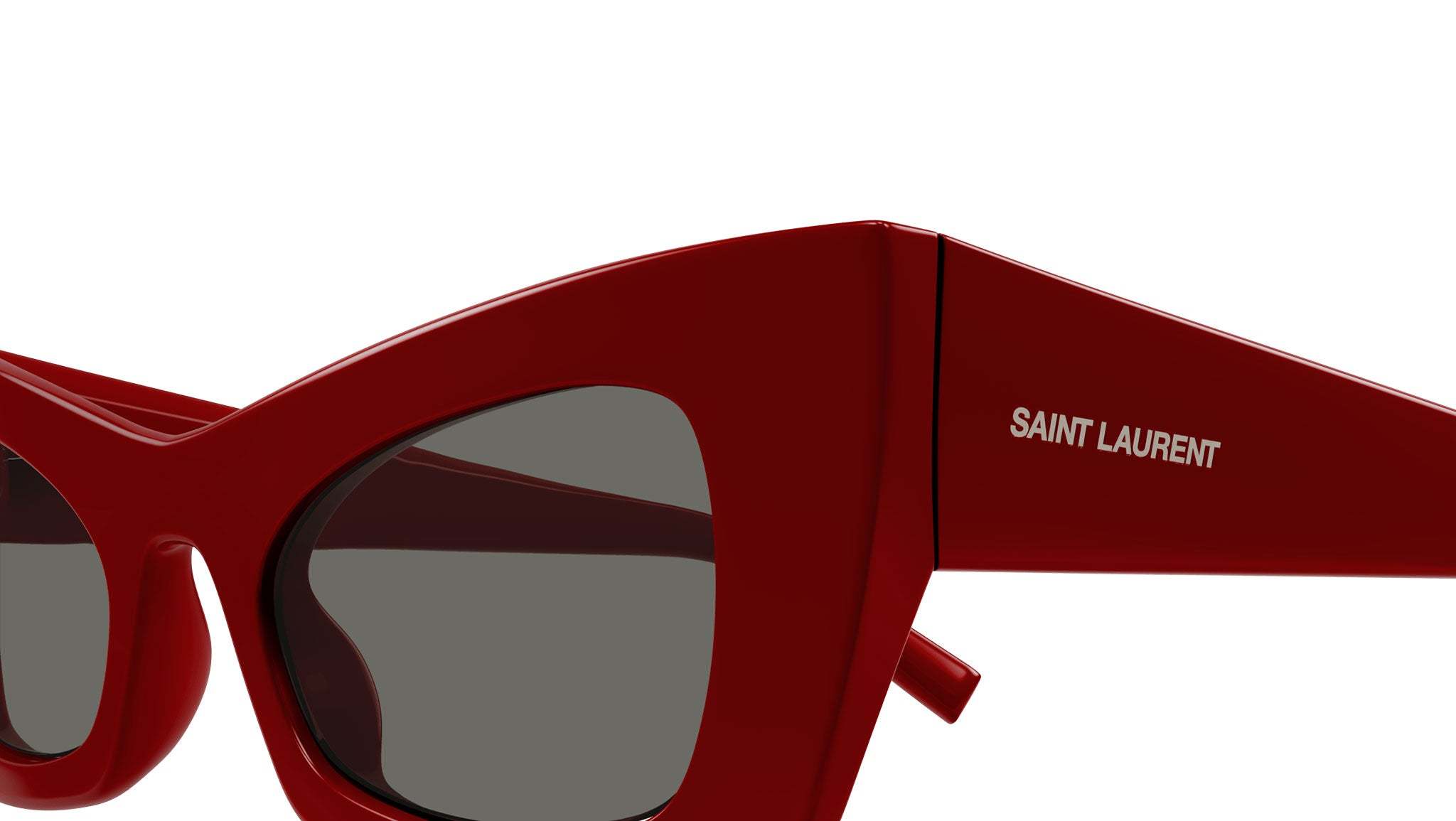Shop Saint Laurent Cat-eye Sunglasses In Red