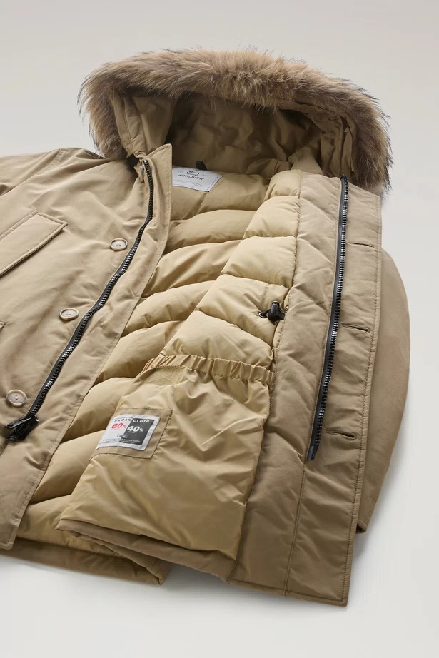 Woolrich Arctic Hooded Parka In Brown