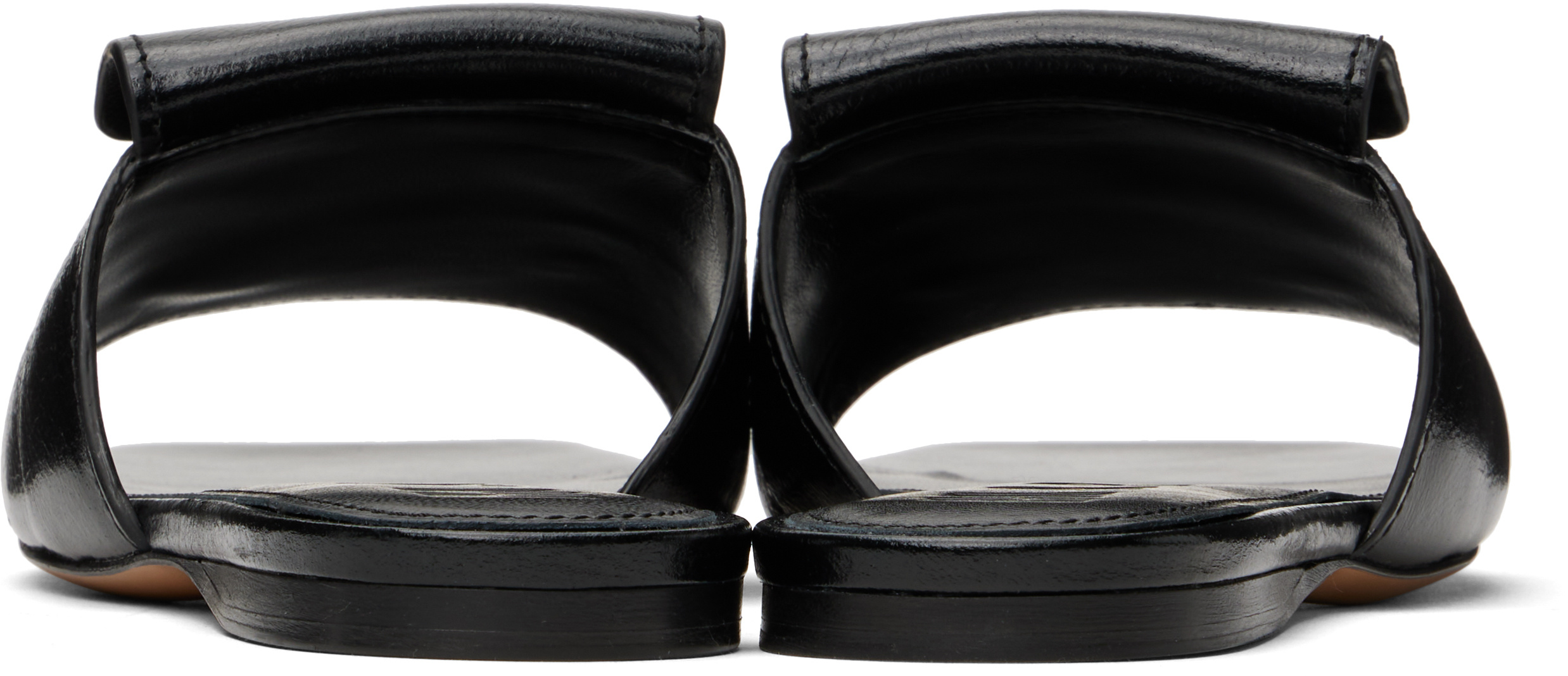 Marni Black Leather Trunkaroo Sandals