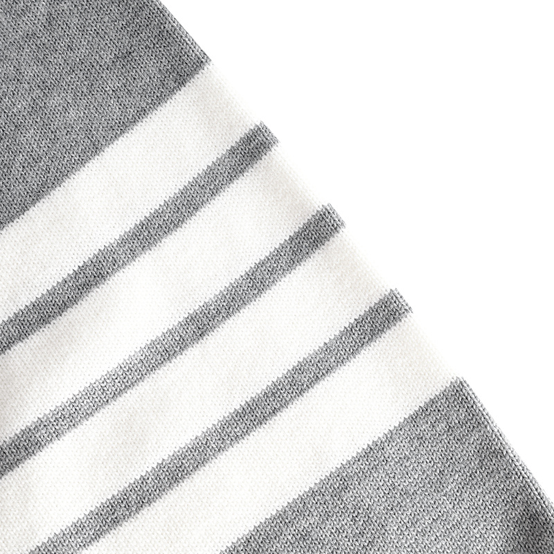 Thom Browne Oversized 4-bar Stripe Cardigan In Gray