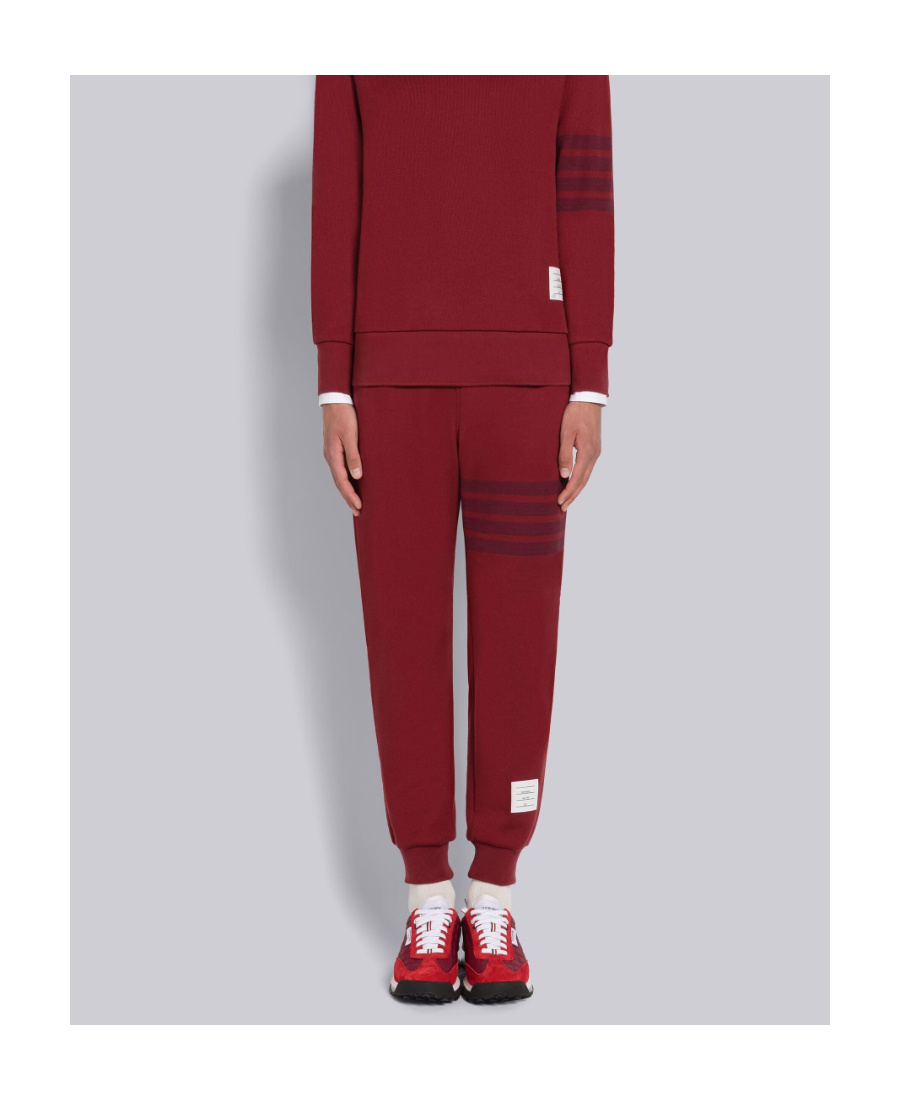 Thom Browne 4-bar Stripe Track Pants In Red