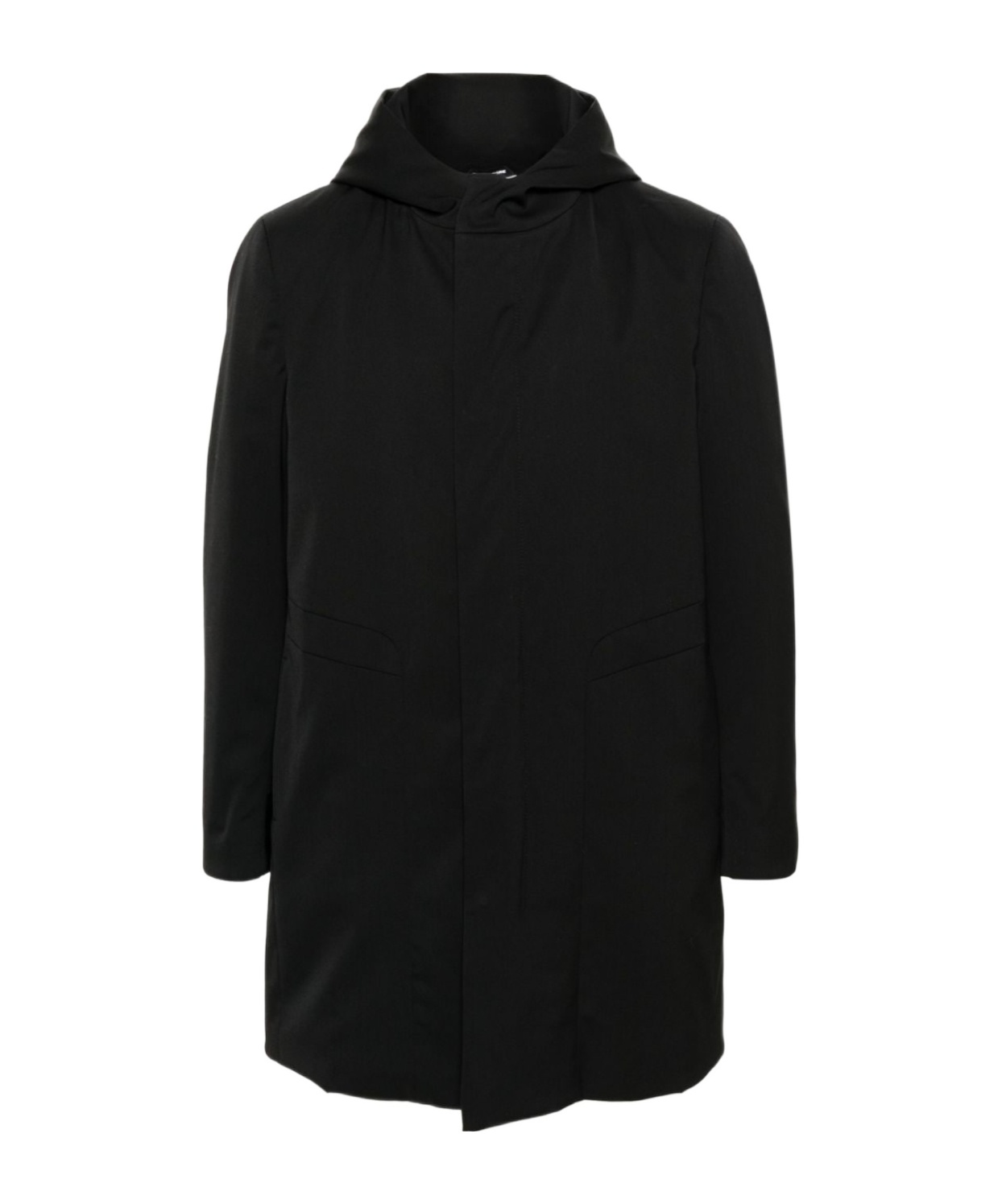Tagliatore Long-sleeve Hooded Parka In Black