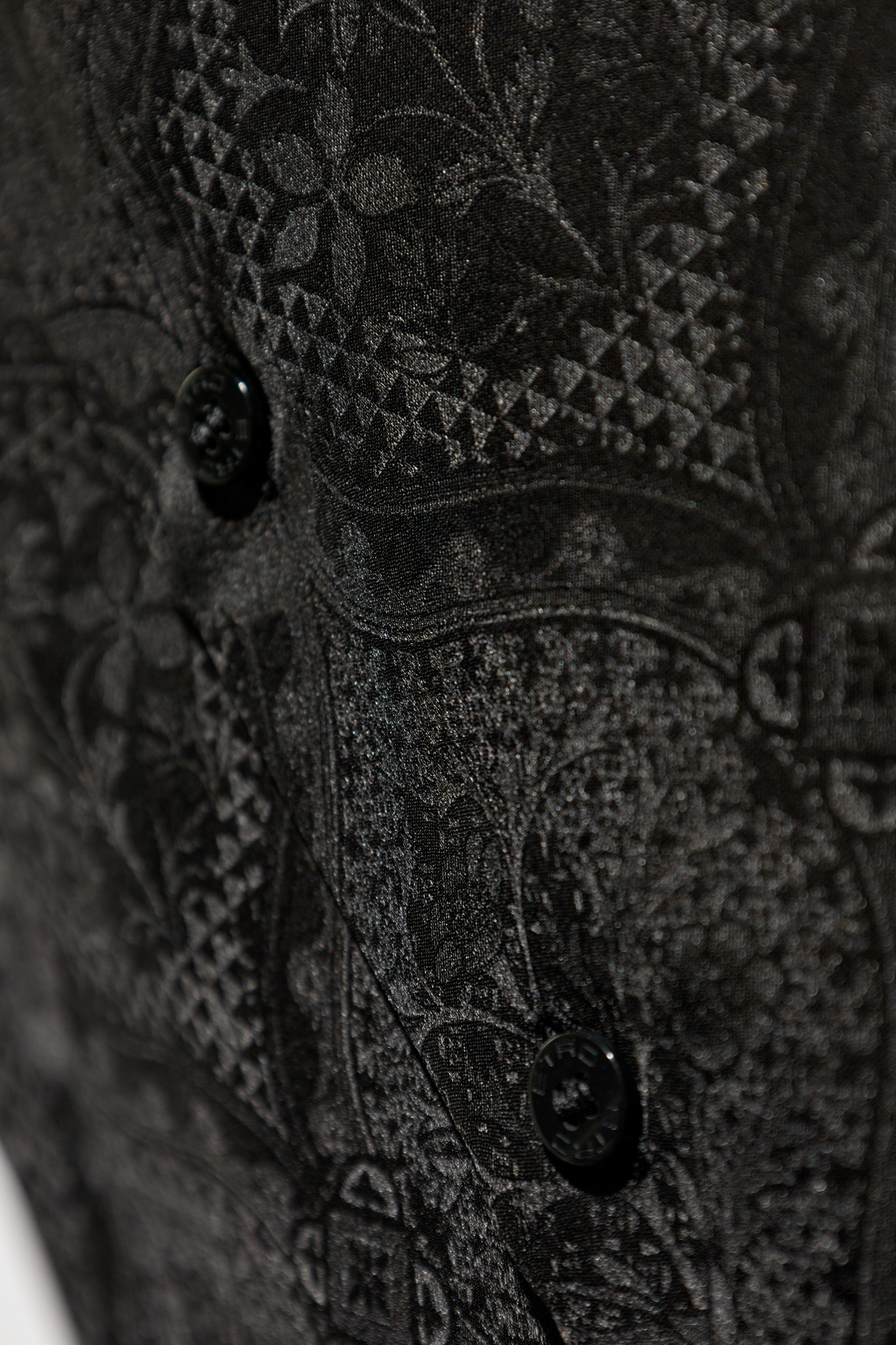 Etro Floral Jacquard Roma Shirt In Black